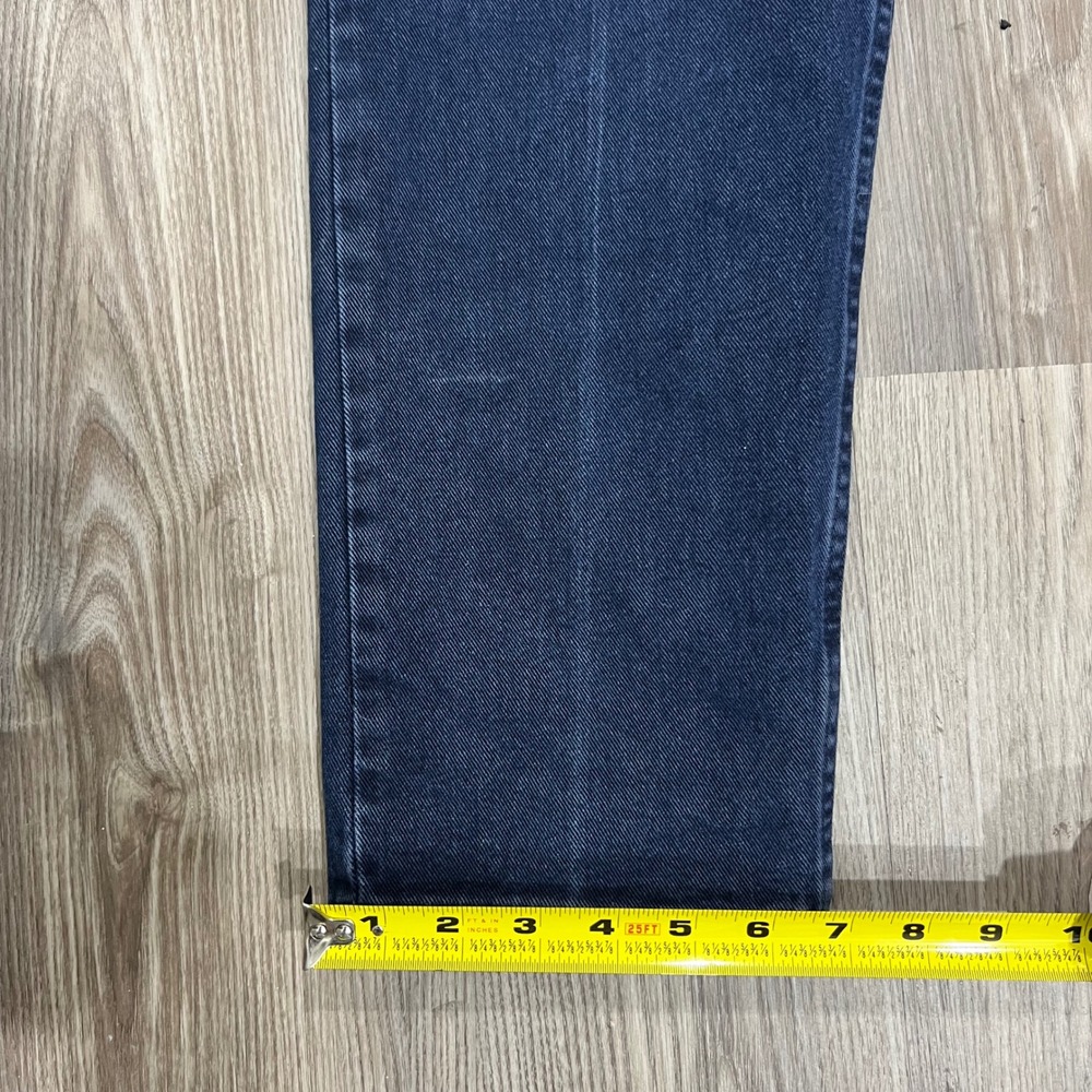 Wrangler For Women Vintage High Waisted Straight Leg Jeans Dark Wash 8x34 Indigo - Picture 6 of 9